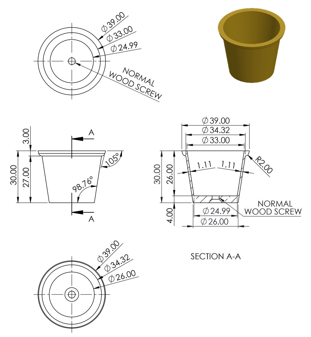 Berkeley Antique Leg Cup