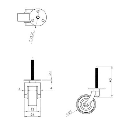 1 1/8 Inch (29mm) - Including Screws