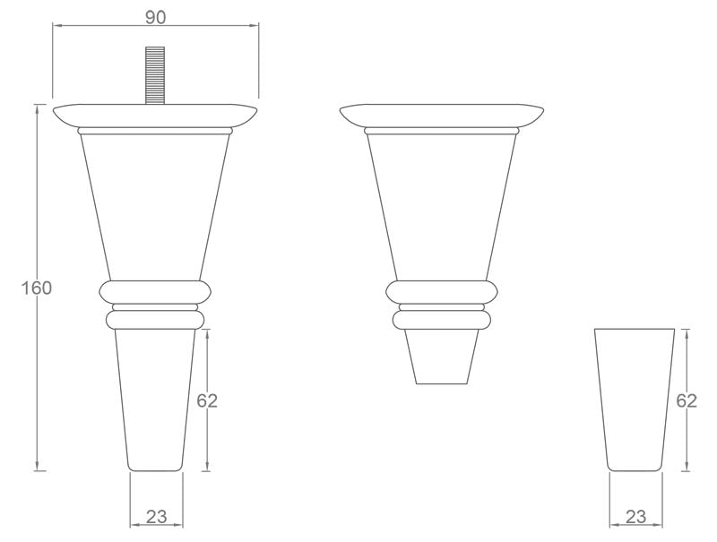 Ansa Wooden Furniture Legs