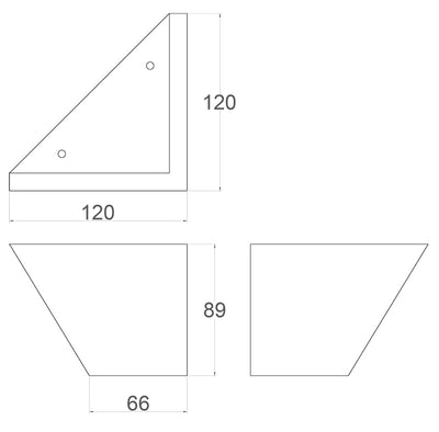 Zoe Angled Wooden Legs Standard